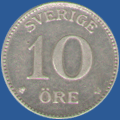 10 эре Швеции 1914 года