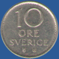 10 эре Швеции 1973 года